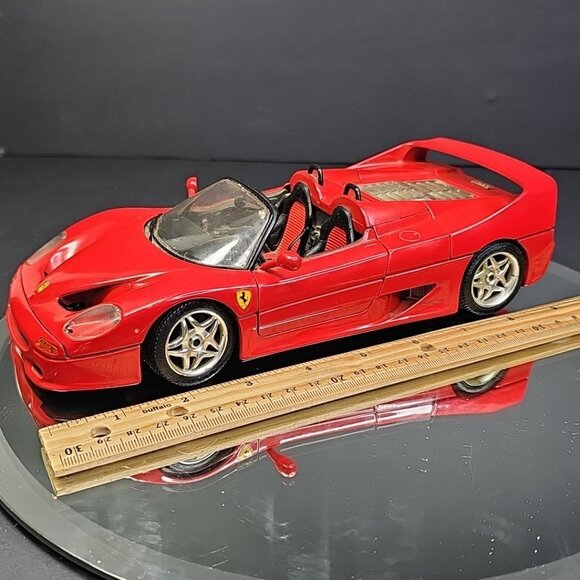 Bburago 1/18 Scale Diecast Ferrari F50 Hard Top 1995 Red Needs Detailing ITALY - Picture 1 of 16